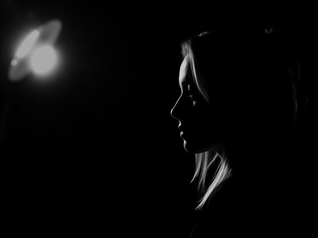 Example website concept for Mara Lens Studio showing a monochrome portrait
